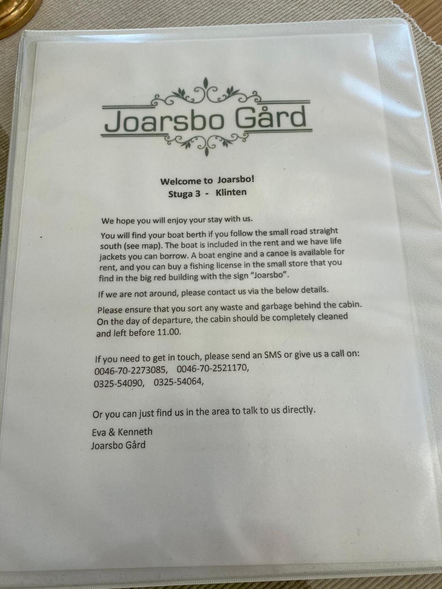 Joarsbo, Stuga 3, Klinten Kalv Εξωτερικό φωτογραφία
